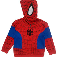 Marvel Spiderman Toddler and Boys' Costume Hoodie, Boys 2T-16