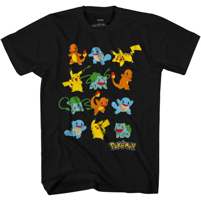 Pokemon Big Boys' Pikachu Starter Pack T-Shirt, Boys Sizes 8-16