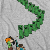 Minecraft Little Boys' & Big Boys' Creeper Walk T-Shirt, Boys 4-18