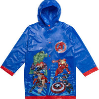 Marvel Avengers Toddler Boys' Waterproof Hooded Raincoat, 2T & 3T