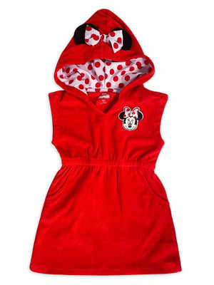 Disney Baby & Toddler Girls' Minnie Mouse Swimsuit Cover Up, Girls 12-18M, 2T-5T