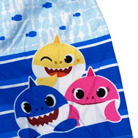 Baby Shark Toddler Boys' Striped Swim Trunks, 2T-4T