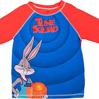 Looney Tunes Space Jam Boys' Rash Guard and Swim Trunks Set, Boys 3T & 10/12