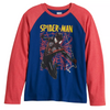 Marvel Boys' Miles Morales Spiderman Long Sleeve Raglan T-Shirt, Boys S-XL