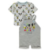 Mickey Mouse Baby Boys' 0-24 Months 2-Piece T-Shirt and Shortall Set