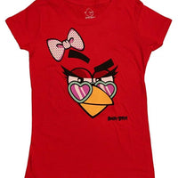 Angry Birds Juniors' Big Red Female Bird T-Shirt, Girls M-XL