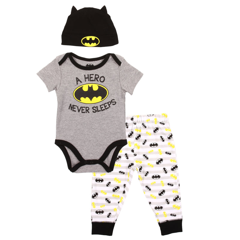 Giants Baby Boys 3-Piece Bodysuit, Pant, and Cap Set