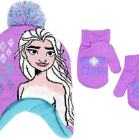 Disney Frozen Toddler Girls' Elsa Hat & Mittens Set, 2T-4T One Size