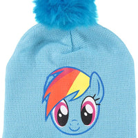 My Little Pony Girls Beanie Hat and Gloves Set (One Size)