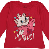 Disney Aristocats Toddler Girls Marie So Purrfect Long Sleeve T-Shirt, Girls 2T-5T