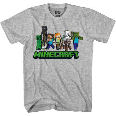 Minecraft Boys 7-18 Lineup Crew T-Shirt