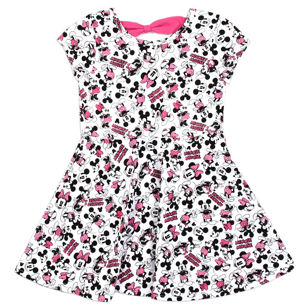 Disney Minnie Mouse Toddler Girls' Allover Print Knit Dress (2T)