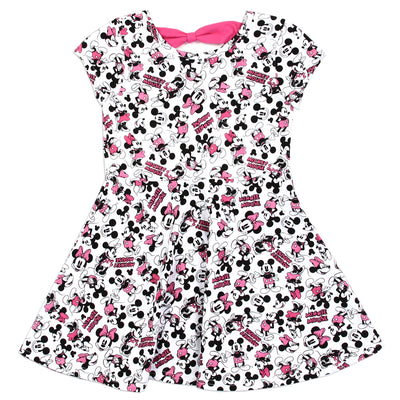 Disney Minnie Mouse Toddler Girls' Allover Print Knit Dress (2T)