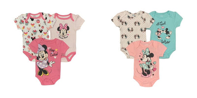Disney Minnie Mouse 3 Pack Bodysuit Set (Baby Girls)
