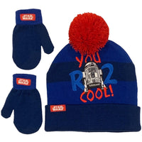 Star Wars Toddler Boys' Beanie Hat and Mittens Set, 2T-4T