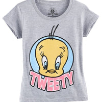 Looney Tunes Girls 6-16 Tweety Bird Glitter T-Shirt