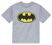 Batman Boys 4-20 Crumble Bat Logo T-Shirt