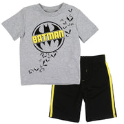 Batman Toddler Boys Bat Logo Mesh Shorts Set, Boys 2T-4T