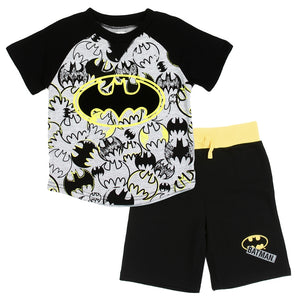 Batman Toddler Boys' Knit Shorts Set, 2T-4T