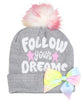 Jojo Siwa Little Girls' Beanie Hat & Gloves Set, Ages 4-7 One Size
