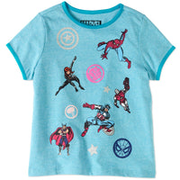Marvel Girls 4-16 Hero Poses T-Shirt