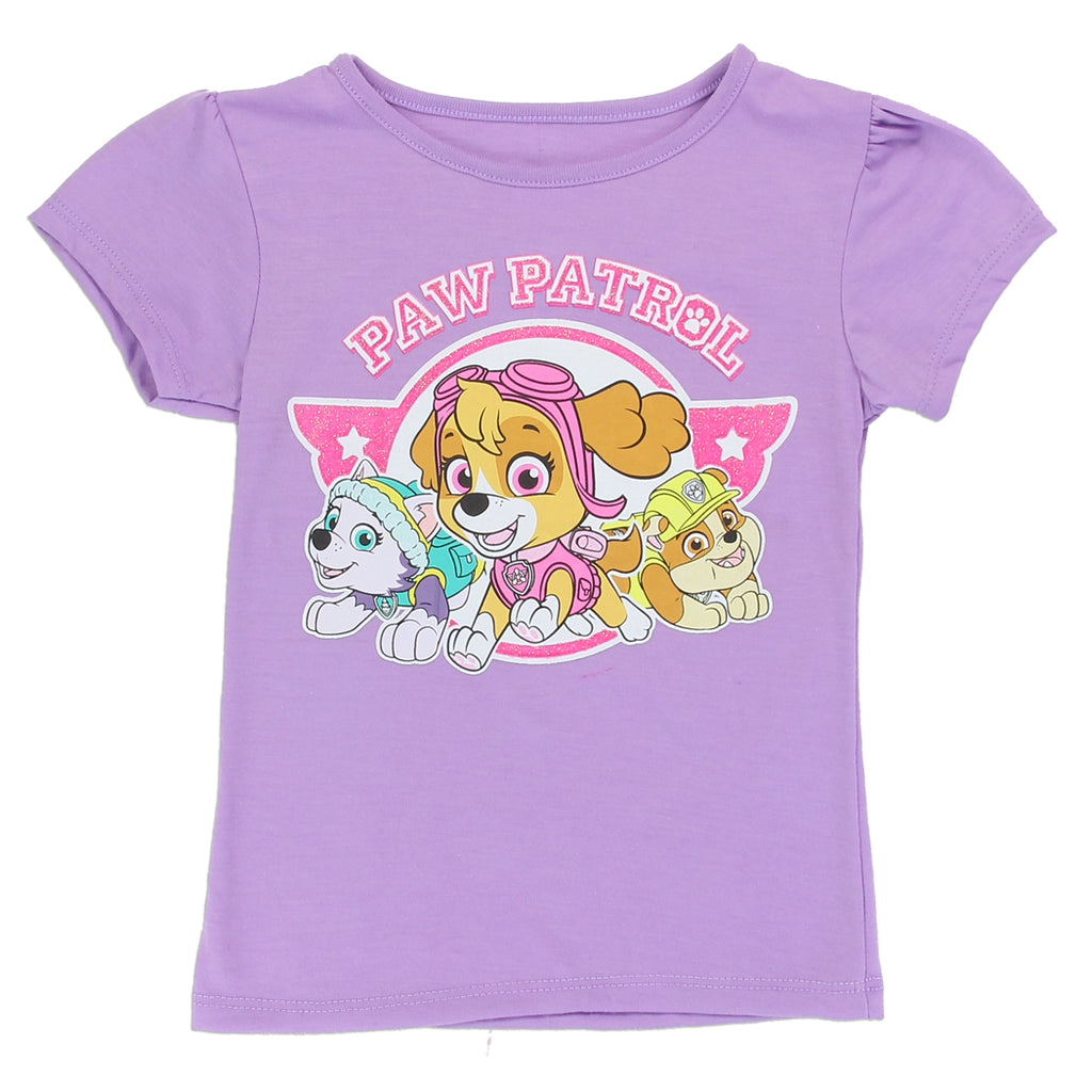 Paw Patrol Toddler Girls' Skye, Everest, and Rubble T-Shirt (2T)