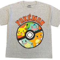Pokemon Boys 8-20 Pokeball Starters T-Shirt