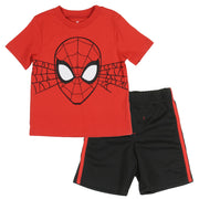 Spiderman Toddler Boys Mesh Shorts Set