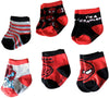 Marvel Infant Boys 12-24M Spiderman 6-Pack Socks