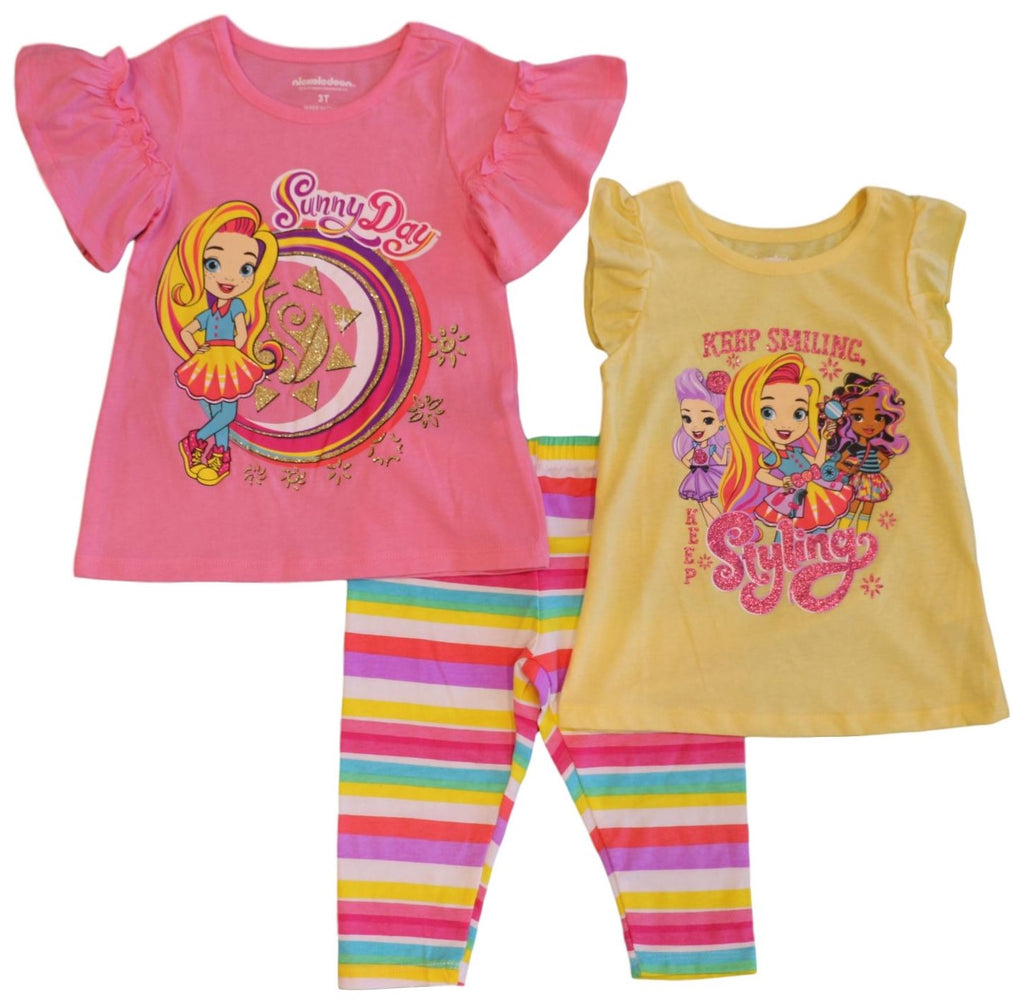 Nickelodeon Toddler Girls Sunny Day Piece Capri Leggings Set