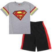 Superman Toddler Boys' Varsity T-Shirt and Mesh Shorts Set (2T)