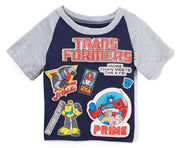 Transformers Toddler Boys' Patches Short Sleeve T-Shirt
