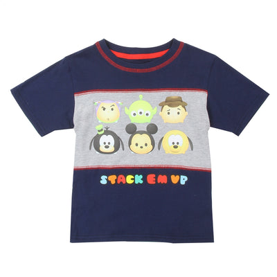 Disney Tsum Tsum Boys 2T-7 Stack Em Up Colorblock T-Shirt
